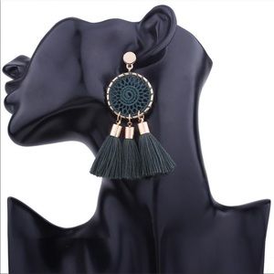 Round Tassel Earring